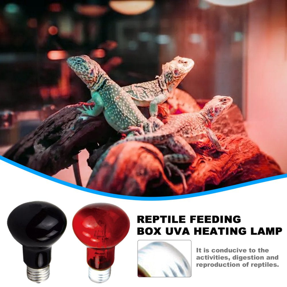 Reptile Habitat Lighting Bulb Natural Nightlight Heating Bulb for Reptiles and Amphibian Use Red Light 28W Animals & Pet Supplies > Pet Supplies > Reptile & Amphibian Supplies > Reptile & Amphibian Food DOVIS   