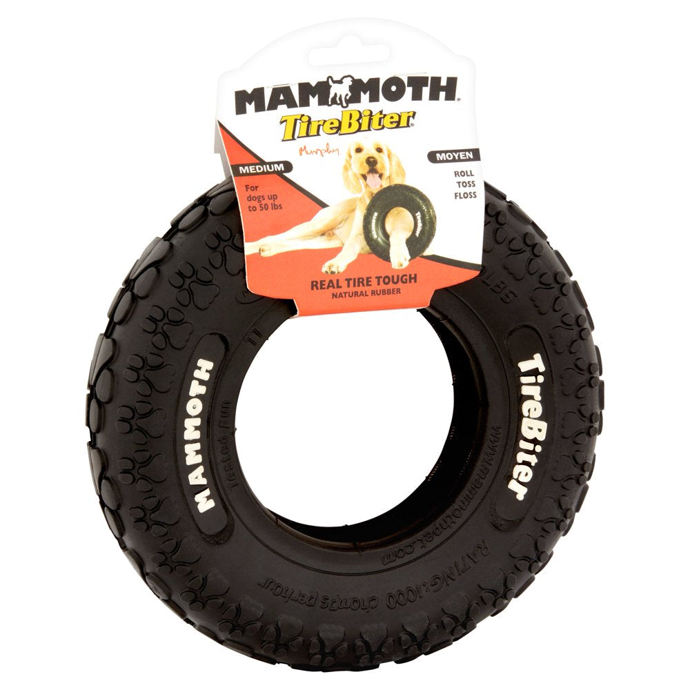 Mammoth Tirebiter Rubber Tire Dog Toy, Medium, 8" Animals & Pet Supplies > Pet Supplies > Dog Supplies > Dog Toys PHILLIPS PET FOOD SUPPLY   