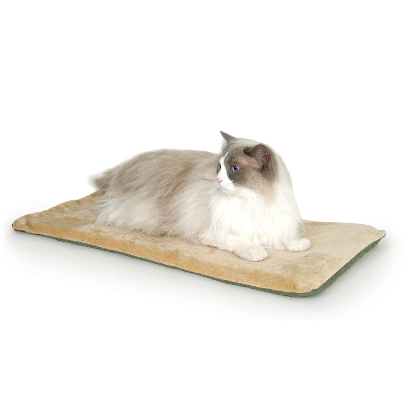K&H Heated Pet Cat Bed, Beige Animals & Pet Supplies > Pet Supplies > Cat Supplies > Cat Beds K&H Pet Products Green  