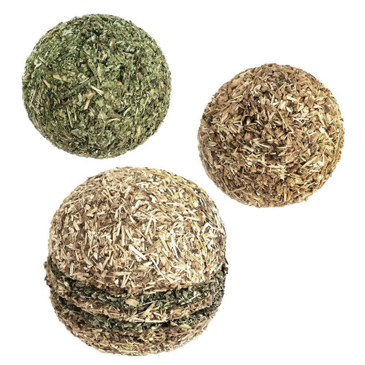 Catify Silvervine Catnip Trio by Best Pet Supplies Animals & Pet Supplies > Pet Supplies > Cat Supplies > Cat Toys Best Pet Supplies, Inc. Hamburger and Ball  