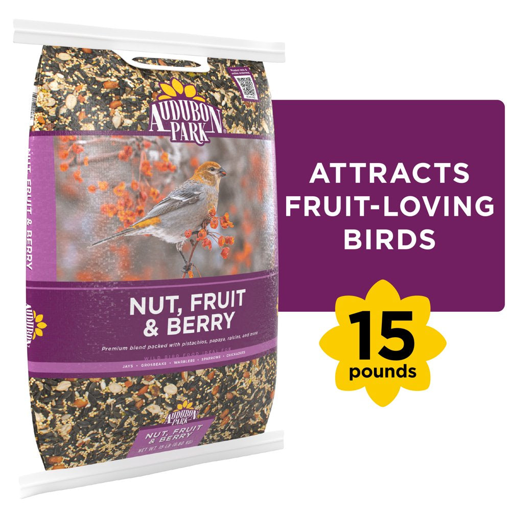 Audubon Park Nut, Fruit & Berry Wild Bird Food, New, 15 Lbs. Animals & Pet Supplies > Pet Supplies > Bird Supplies > Bird Food Global Harvest Foods   