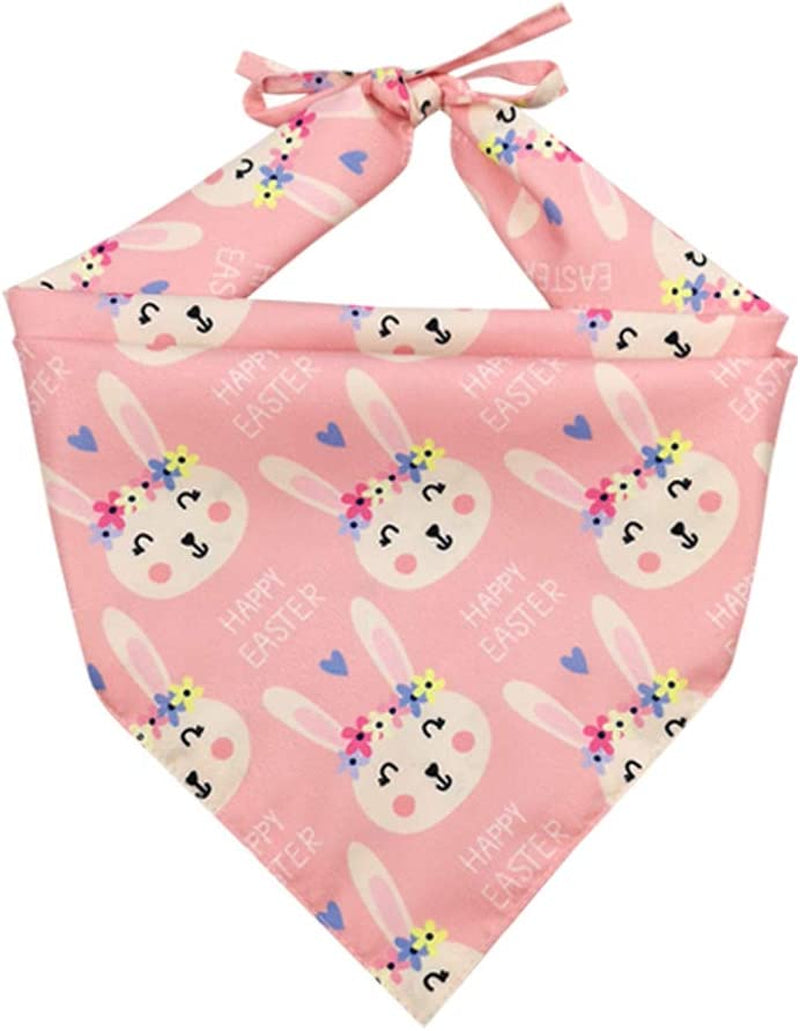 Lamphyface 3 Pack Easter Dog Bandana Triangle Bib Scarf Accessories Animals & Pet Supplies > Pet Supplies > Dog Supplies > Dog Apparel Jiaxing Haozhe clothing Co., Ltd.   