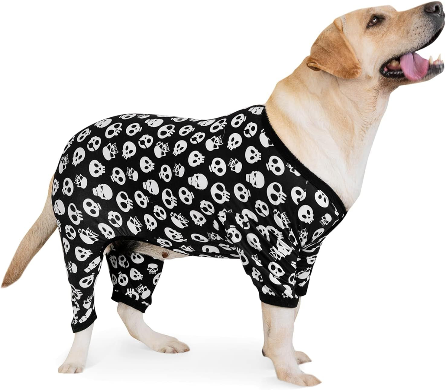 Cutebone Dog Pajamas Stretchy Clothes for Medium/Large Sized Dogs