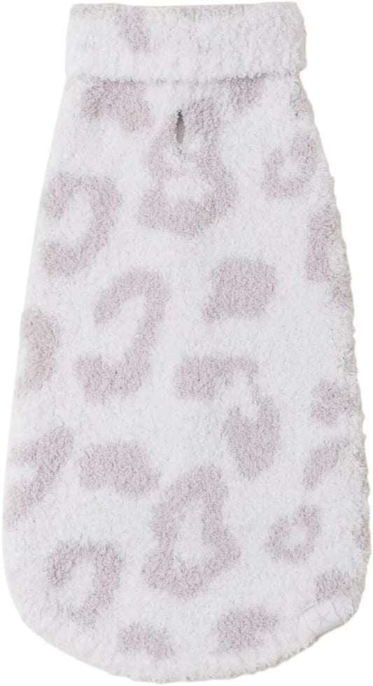 Barefoot Dreams Cozychic® Barefoot in the Wild Pet Sweater, Cream-Stone, Medium Animals & Pet Supplies > Pet Supplies > Dog Supplies > Dog Apparel BAREFOOT DREAMS Cream-Stone Medium 