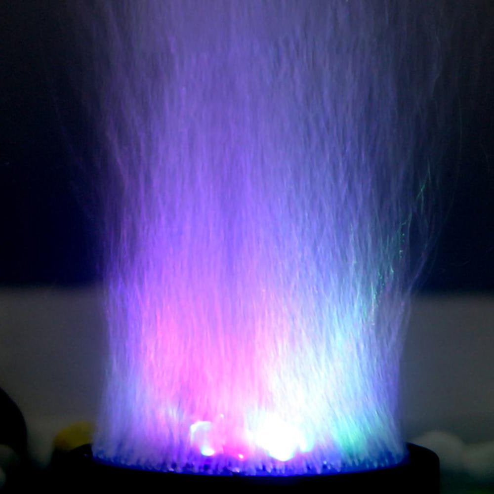 HEVIRGO Fish Tank Underwater Oxygen Colorful Bubble Lamp, Waterproof RGB round Light Aquarium Decor Lamp