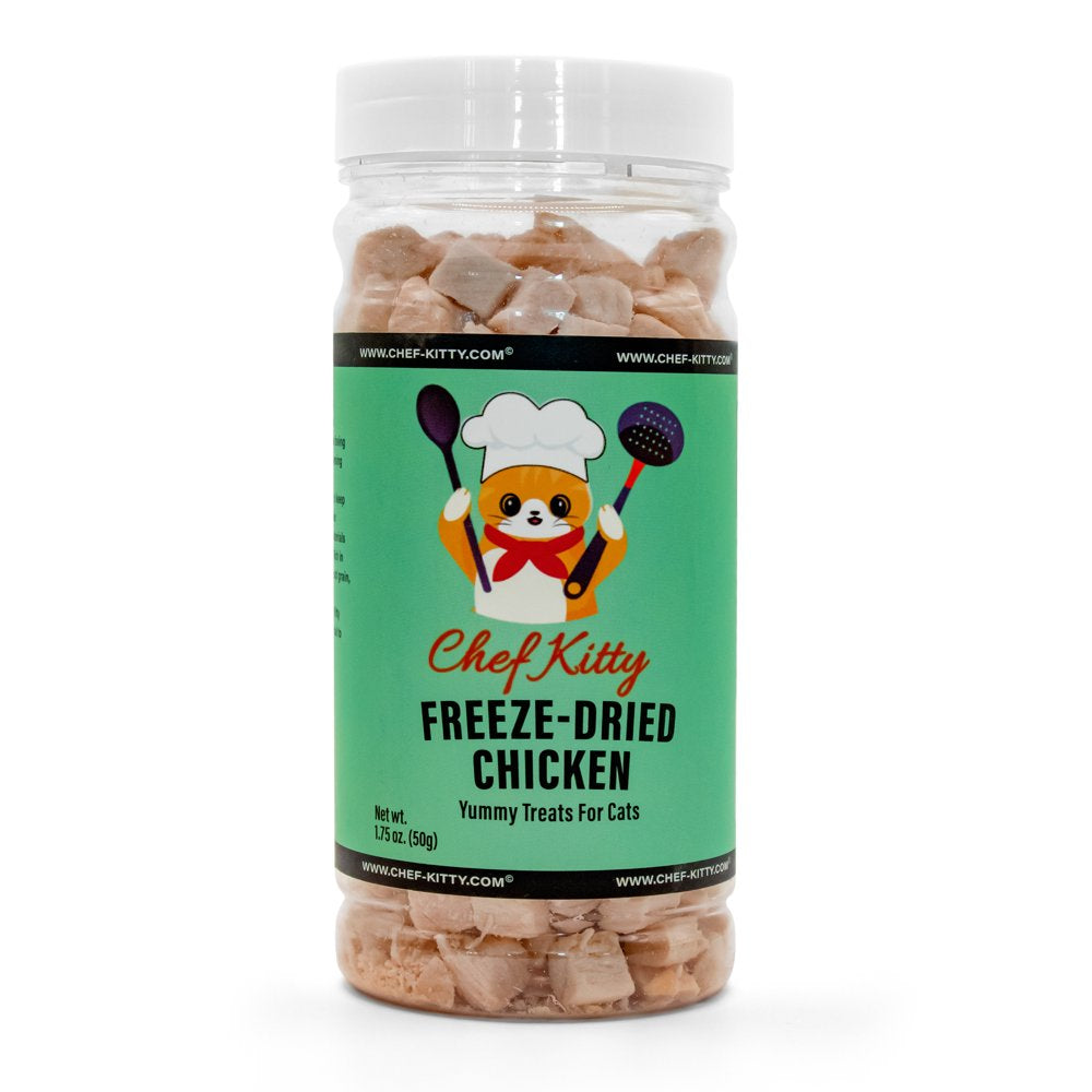 Chef Kitty Freeze Dried Cat and Dog Treats, All Natural, Single Ingredient Treats, High Protein, Grain Free (Chicken) (1.75 Oz) Animals & Pet Supplies > Pet Supplies > Cat Supplies > Cat Treats Chef Kitty   