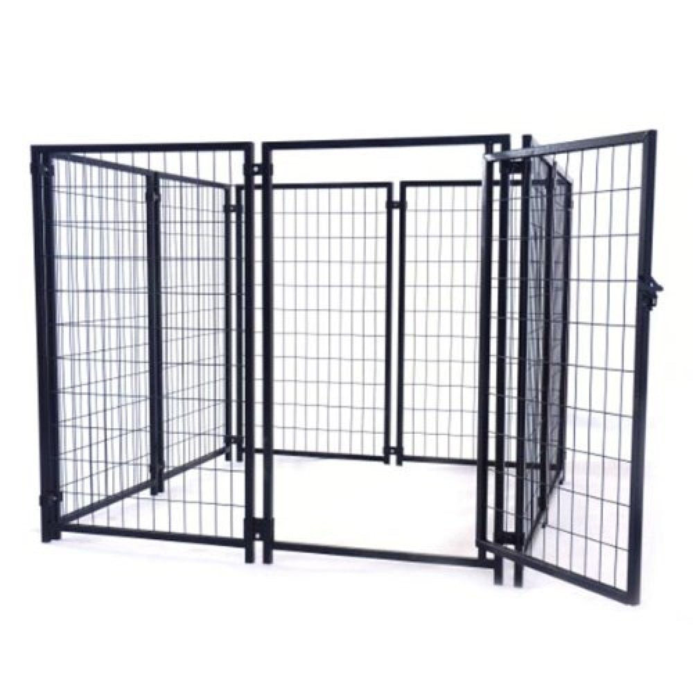 ALEKO DK5X5X4SQ Expandable Heavy Duty Pet Playpen Dog Kennel - 5 X 5 X 4 Feet Animals & Pet Supplies > Pet Supplies > Dog Supplies > Dog Kennels & Runs ALEKO   