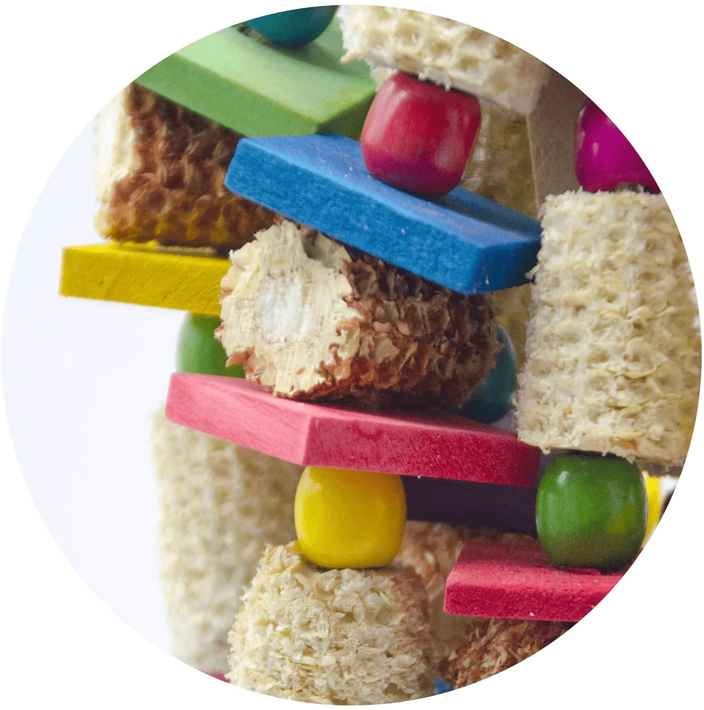 Deloky Large Bird Block Knots Tearing Toy -19 Inch Natural Wood Corn Cob Parrot Chewing Toy Suggested for Macaws Cokatoos,African Grey and a Variety of Amazon Parrots.(Large Size) Animals & Pet Supplies > Pet Supplies > Bird Supplies > Bird Toys Deloky   