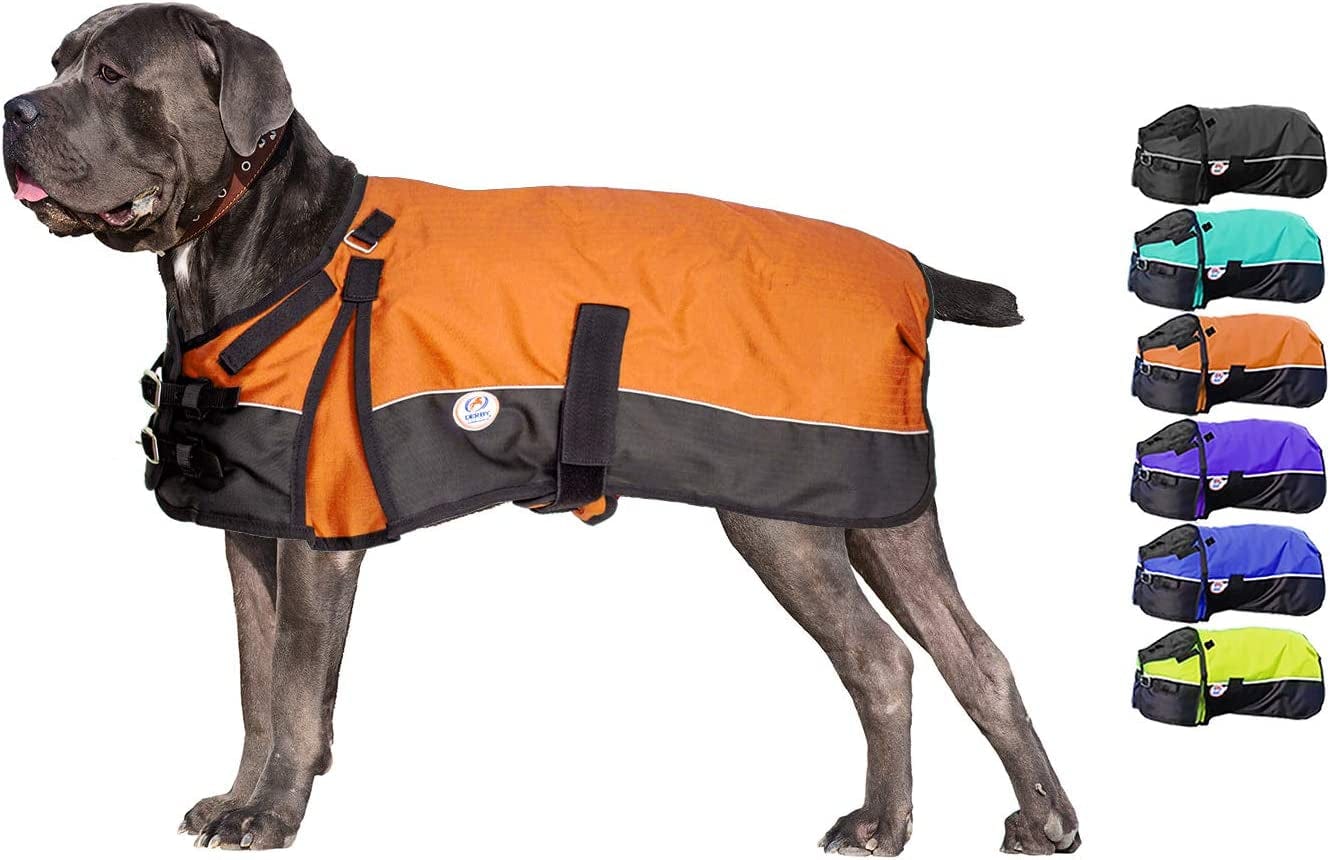 Derby Originals Ruff-Pup Winter Dog Coat 600D Medium Weight, 28.5 IN, Orange Animals & Pet Supplies > Pet Supplies > Dog Supplies > Dog Apparel Derby Originals Orange XL (Length: 26.5 in) 