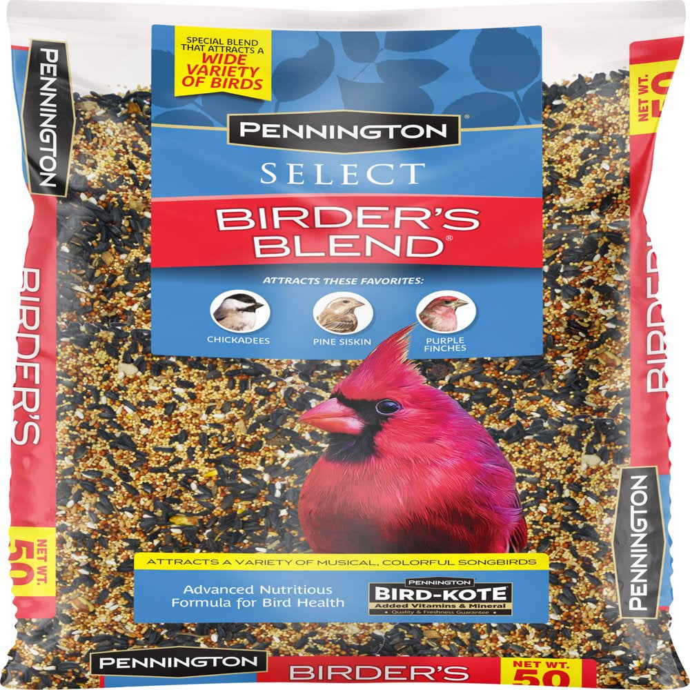 Pennington Select Birder'S Blend, Wild Bird Seed and Feed, 50 Lb. Bag Animals & Pet Supplies > Pet Supplies > Bird Supplies > Bird Food CENTRAL GARDEN & PET COMPANY   