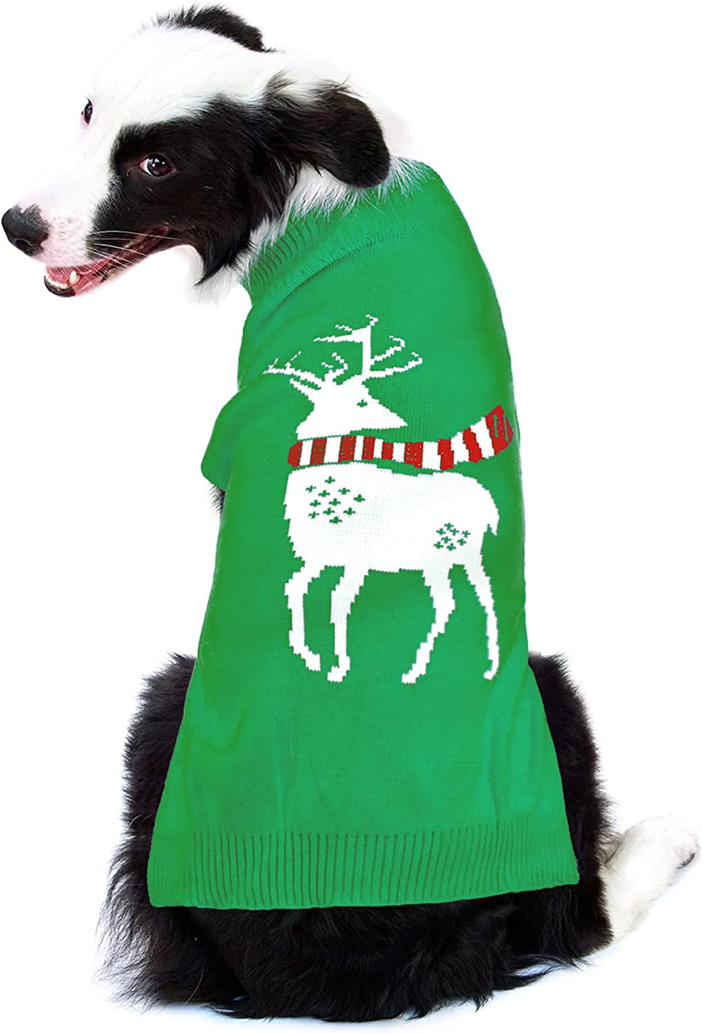 Worderful Dog Reindeer Sweaters Dog Sweaters New Year Christmas Pet Clothes for Small Dog and Cat (M, Red) Animals & Pet Supplies > Pet Supplies > Dog Supplies > Dog Apparel WORDERFUL Green Reindeer Small 