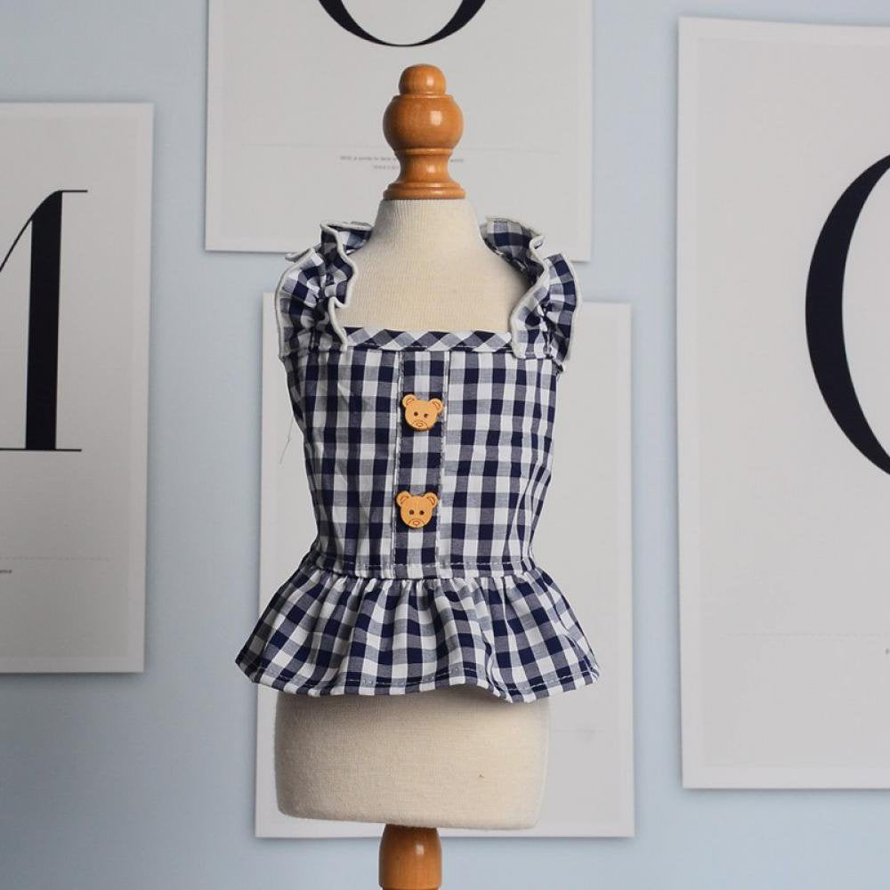 Baywell Pet Dress Shirt Puppy Skirt Cute Dog Dress Pet Summer Clothes Dog Apparel for Small Dogs and Cats XS-L Animals & Pet Supplies > Pet Supplies > Dog Supplies > Dog Apparel Baywell   