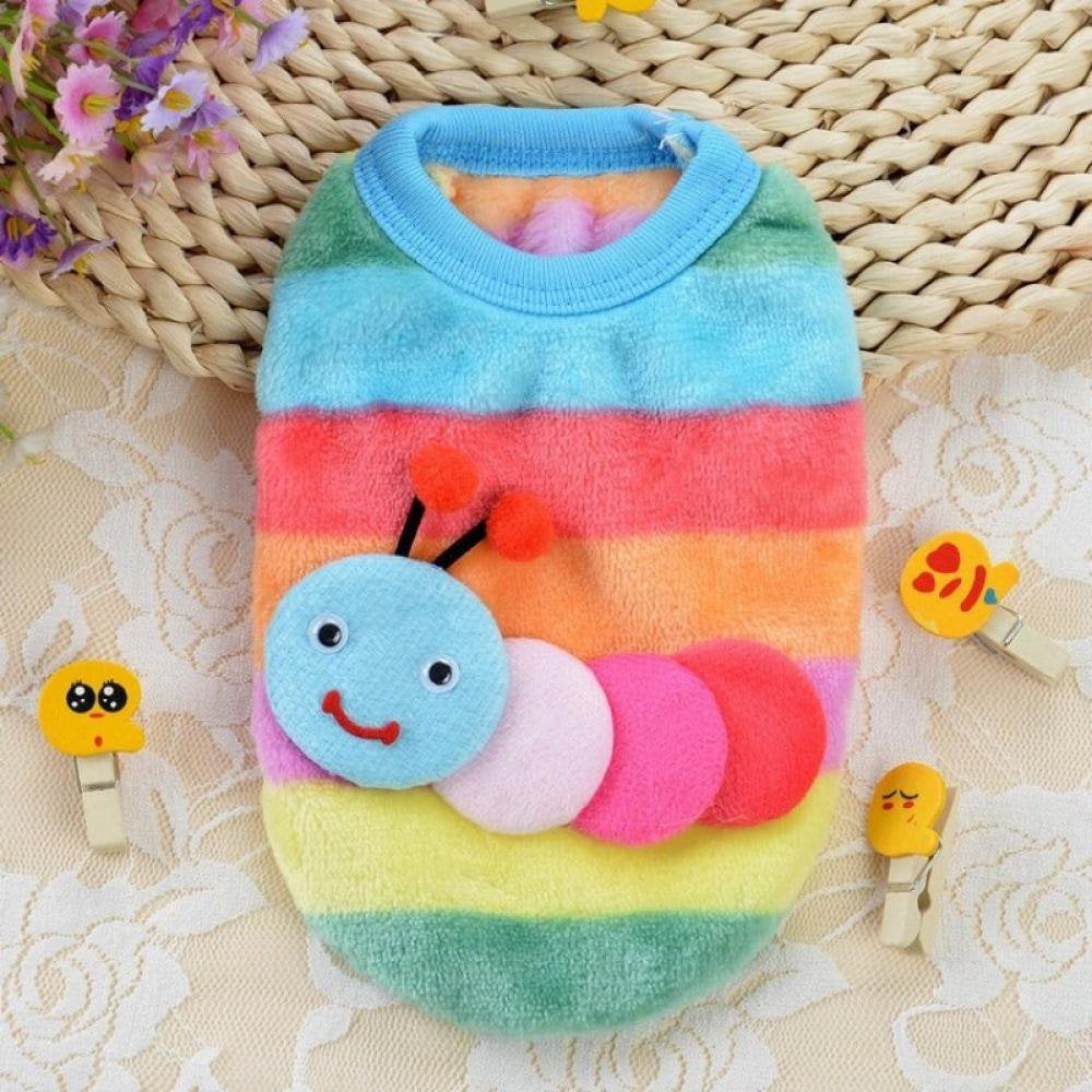 Clearance!Autumn Winter Cartoon Pet Puppy Cat Coats Jacket Warm Soft Fleece Dog Clothes for Small Dog Chihuahua Clothing Coat Apparel F XXS Animals & Pet Supplies > Pet Supplies > Dog Supplies > Dog Apparel Popvcly   
