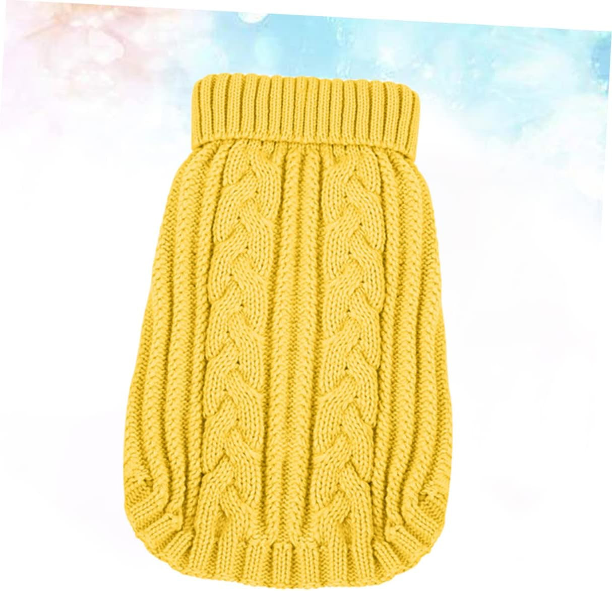 POPETPOP Cat Sweater for Cats Dresses for Winter Plain Hoodies Small Dog Sweaters Cat Hoodie Sweater Puppy Sweater Jacket Clothing Vest Party Dog Cloth Dog Clothes Yellow Pet Dog'S Clothes Animals & Pet Supplies > Pet Supplies > Dog Supplies > Dog Apparel POPETPOP   