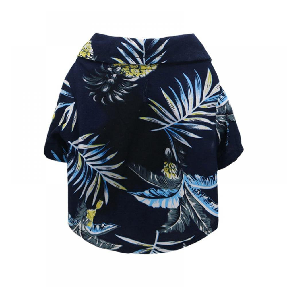 Hawaiian Dog Shirts Aloha Dog Shirt Pet Summer Cool Summer Flower Pineapple Shirt for Small to Medium Puppy Dog Cat 2Pack Animals & Pet Supplies > Pet Supplies > Cat Supplies > Cat Apparel The Hillman Group L Black 