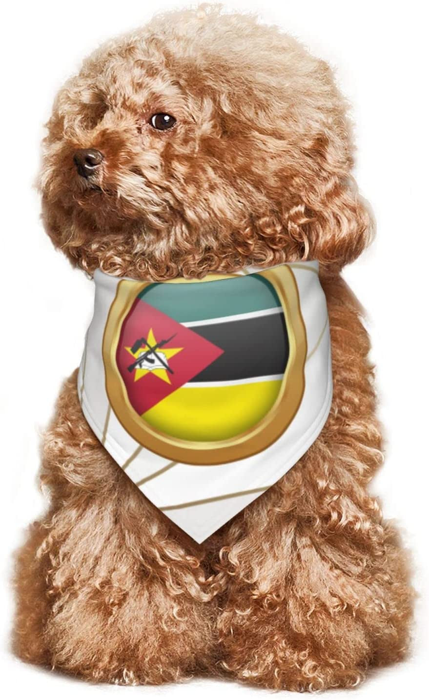 Golden Disc Mozambique Flag Pet Dog and Cat Decorative Triangle Scarf,Dog Bandana,Breathable and Stain Resistant. Animals & Pet Supplies > Pet Supplies > Dog Supplies > Dog Apparel ZALTAS   