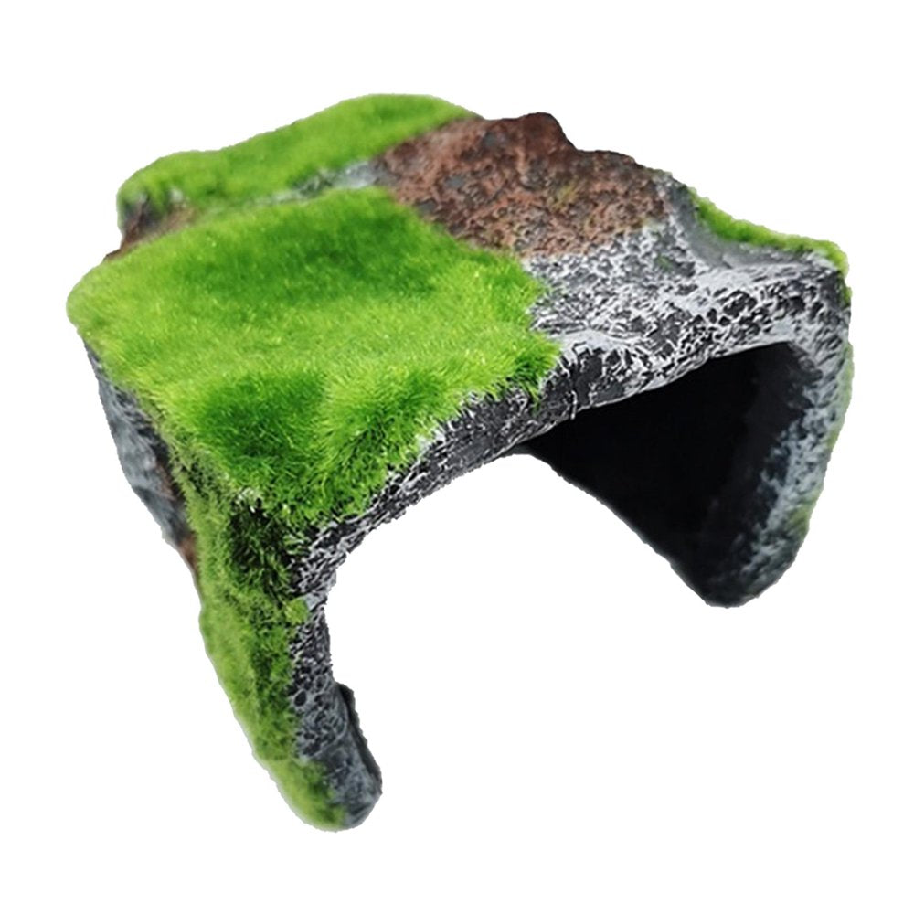 Reptile Hiding Cave Resin Material Natural Hideout for Reptiles Small Lizards Turtles Bearded Dragon Tortois Amphibians Fish Pet Supplies - B B Animals & Pet Supplies > Pet Supplies > Small Animal Supplies > Small Animal Habitat Accessories perfk B  