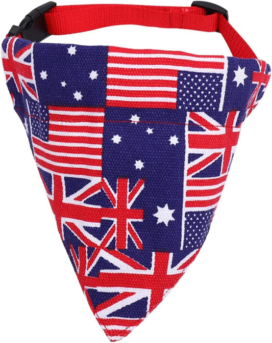 Dog Bandanas Dog Scarf Kerchief Dog Bibs Washable Independence Day Pet Bandana 1 PC USA UK Dog Bandanas Reversible Dog Bandanas Triangle Bibs Scarf for 4Th of Adjustable for Small to Large (Red, L) Animals & Pet Supplies > Pet Supplies > Dog Supplies > Dog Apparel Generic Red Medium 