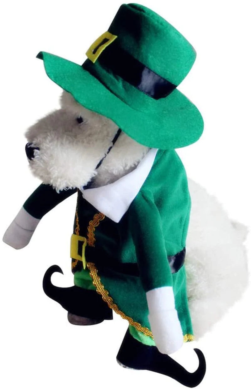 DIFOST Cat Dog Costume, Halloween Christmas Cosplay Party Funny Costume, Cat and Dog Clothes Stand up Dress, Cool Police Outfit with Hat for Cat Dog Animals & Pet Supplies > Pet Supplies > Cat Supplies > Cat Apparel Difost M Christmas 