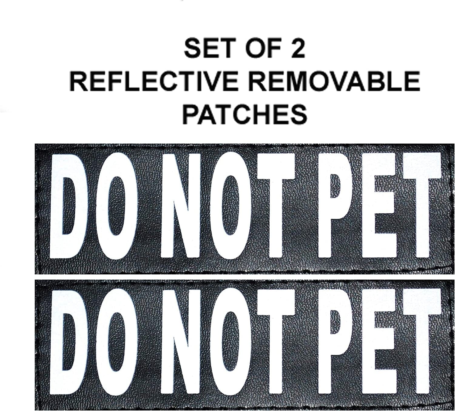 DO NOT PET Dog Vest Harness with Removable Patches and Reflective Trim. Comes with 2 DO NOT PET Reflective Removable Patches. Please Measure Dogs Girth before Purchase Animals & Pet Supplies > Pet Supplies > Dog Supplies > Dog Apparel Doggie Stylz   