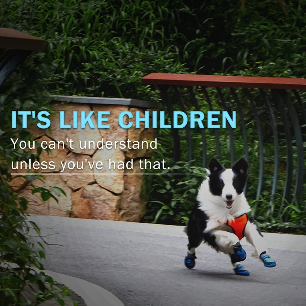 Docki Dog Boots - Breathable Safety Shoes with Sports Silicone - Adjustable Non Slip Booties - Prevent Accidental Injuries to Dog Paws - Apply to All Kinds Dogs (2PCS), Red, Size 6:2.6 Inch(Width) Animals & Pet Supplies > Pet Supplies > Dog Supplies > Dog Apparel Docki   