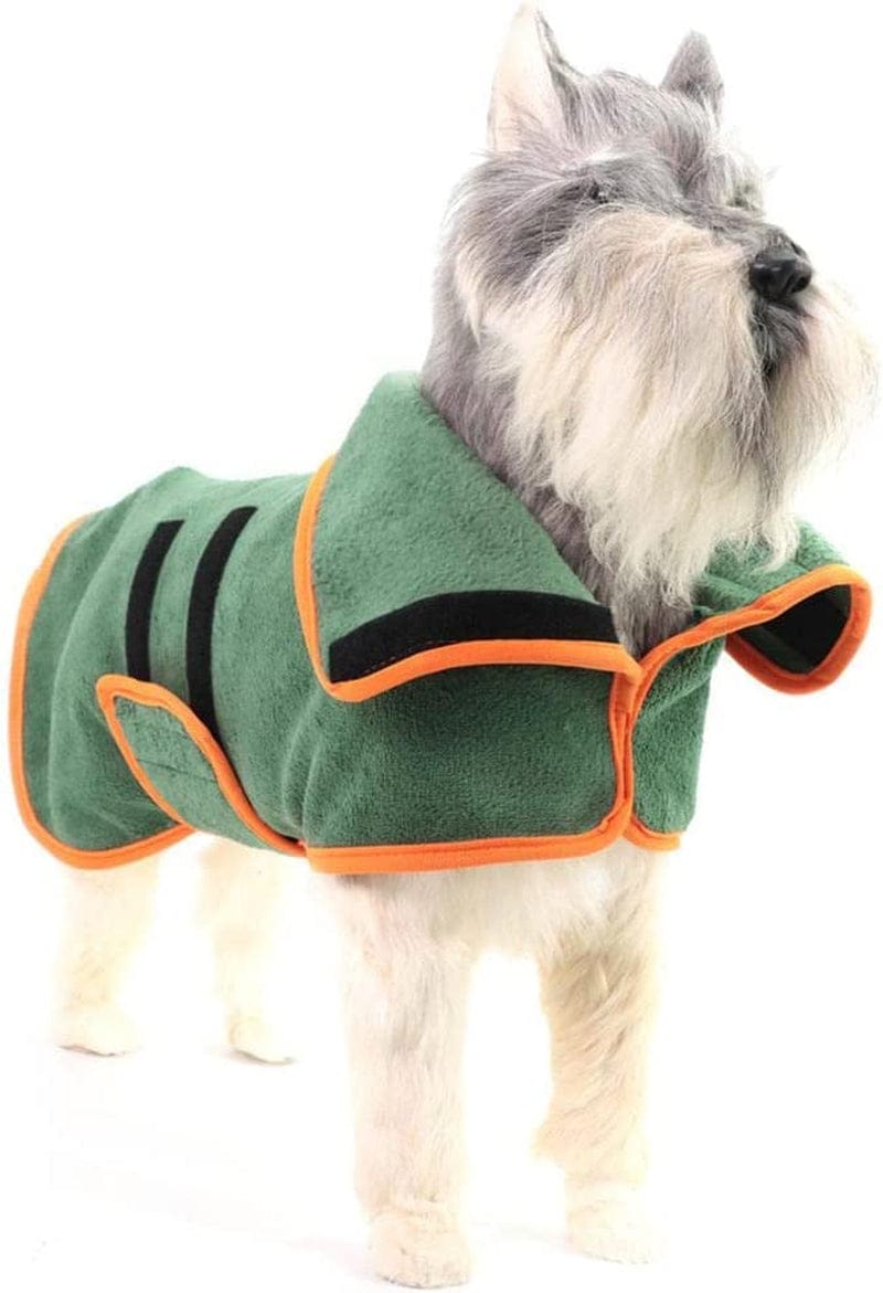 ＫＬＫＣＭＳ Dog Bathrobe Towel, Pet Drying Bath Robe, Microfibre Dog Bathrobe Quick Drying Absorbent Pet Robe Coat, M Animals & Pet Supplies > Pet Supplies > Dog Supplies > Dog Apparel ＫＬＫＣＭＳ   