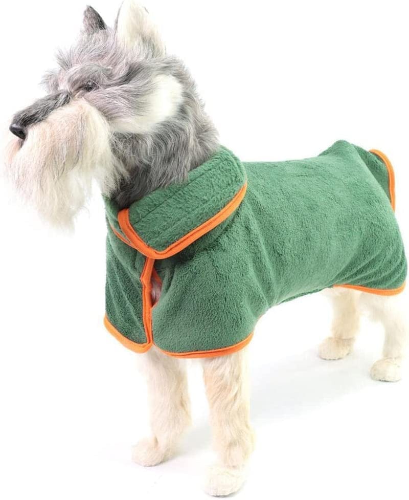 ＫＬＫＣＭＳ Dog Bathrobe Towel, Pet Drying Bath Robe, Microfibre Dog Bathrobe Quick Drying Absorbent Pet Robe Coat, M Animals & Pet Supplies > Pet Supplies > Dog Supplies > Dog Apparel ＫＬＫＣＭＳ   