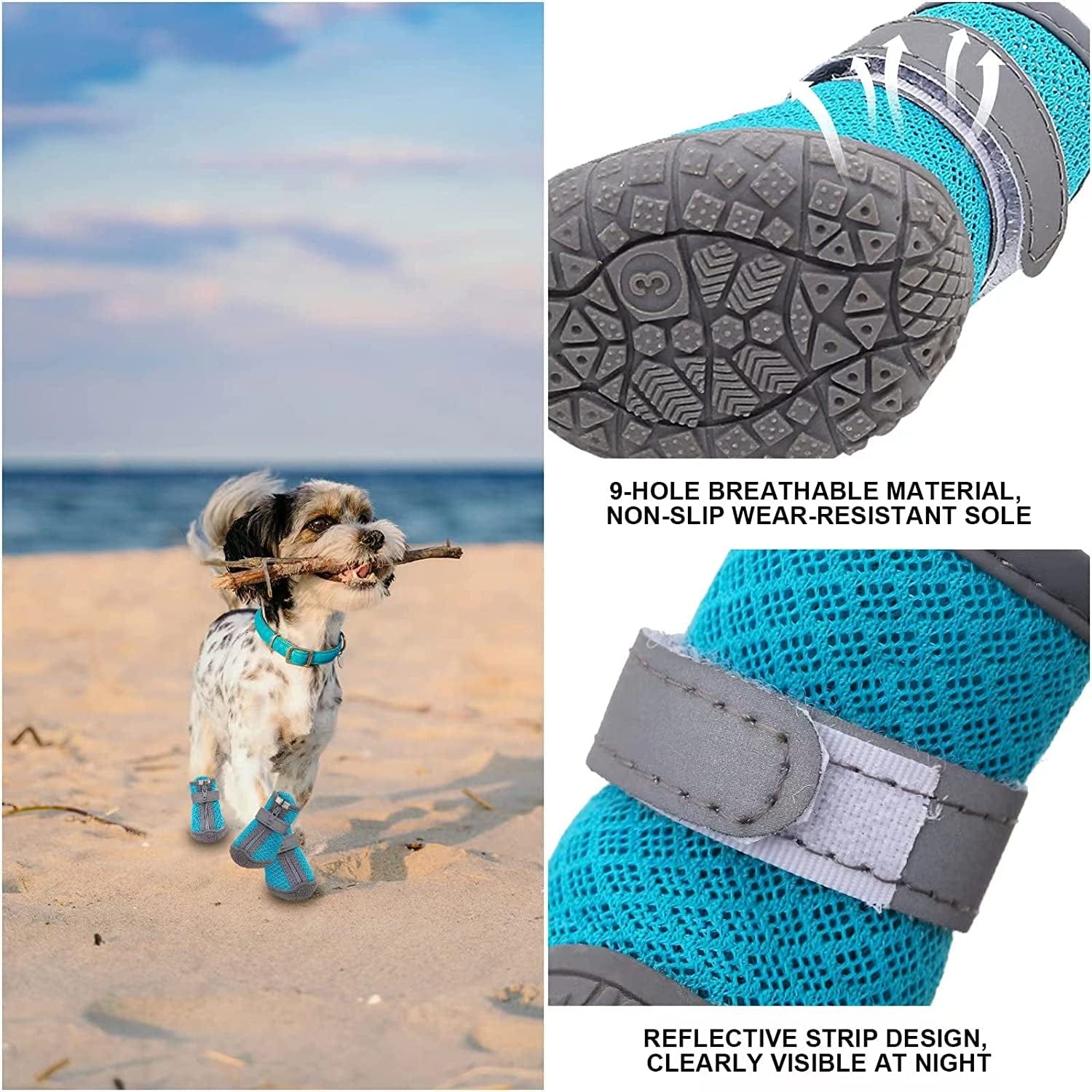 Dog Boots and Paw Protectors, Winter Dog Shoes for Hiking, Dog Warm Boots, Outdoor Indoor Dog Shoes Suitable for Small Dogs, Black, #4 (Width 1.69 Inch) for 15-21 Lbs Animals & Pet Supplies > Pet Supplies > Dog Supplies > Dog Apparel Generic   