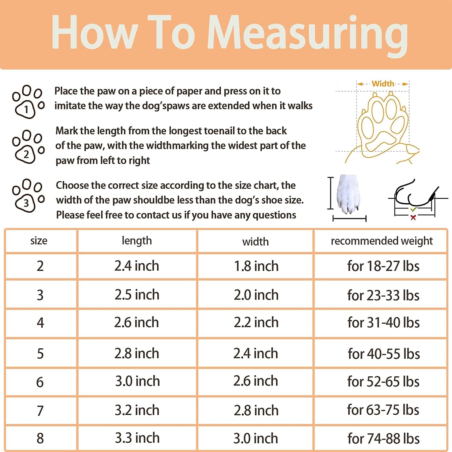 Dog Boots Waterproof Dog Booties Dog Shoes with Reflective Straps Rugged Anti-Slip Sole Paw Protector Hot Pavement for Medium Large Dogs (Logo, Size 6: 2.6"X3.0"(W*L)) Animals & Pet Supplies > Pet Supplies > Dog Supplies > Dog Apparel N   