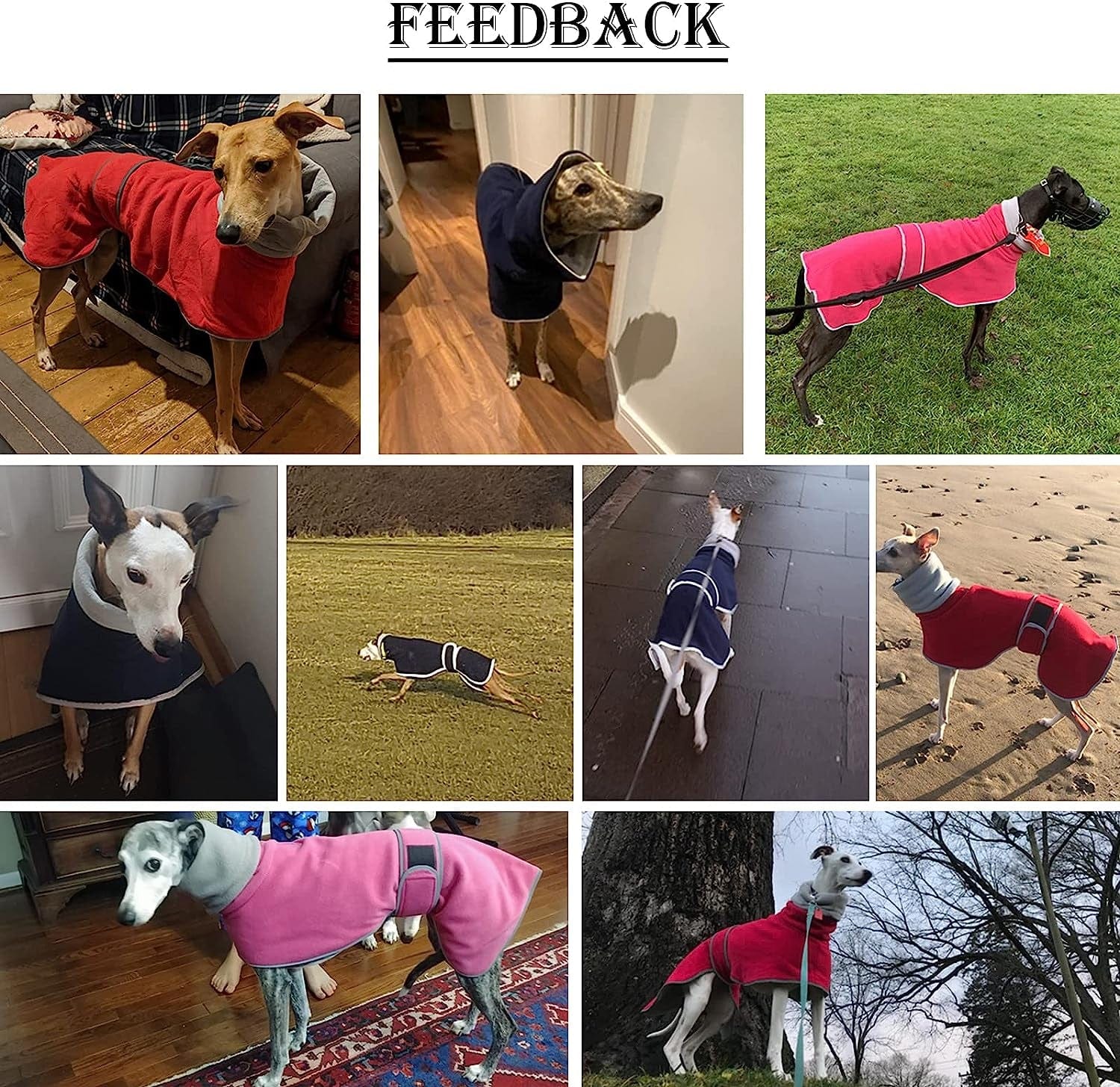 Dog Coats with Reflective Bar, Dog Winter Coat Soft Polyester Fleece, Adjustable Band - Dog Winter Jacket for Greyhounds, Lurchers and Whippets - Pink - XL Animals & Pet Supplies > Pet Supplies > Dog Supplies > Dog Apparel Morezi   