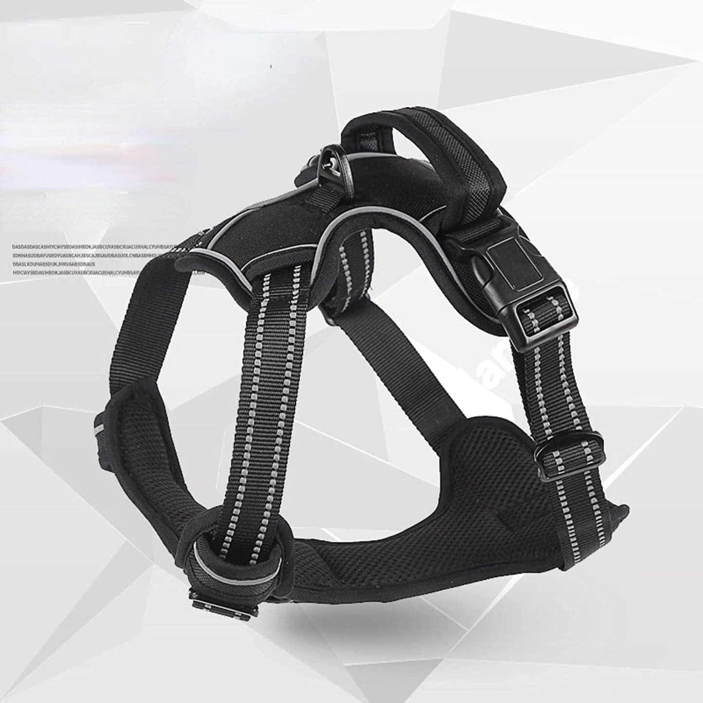 Dog Harness Easy to Put on and Take off Pet Vest Strap Soft and Comfortable Adjustable Universal Reflective Vest Dog Hand Holding Rope Chest Back Animals & Pet Supplies > Pet Supplies > Dog Supplies > Dog Apparel CYGURT   