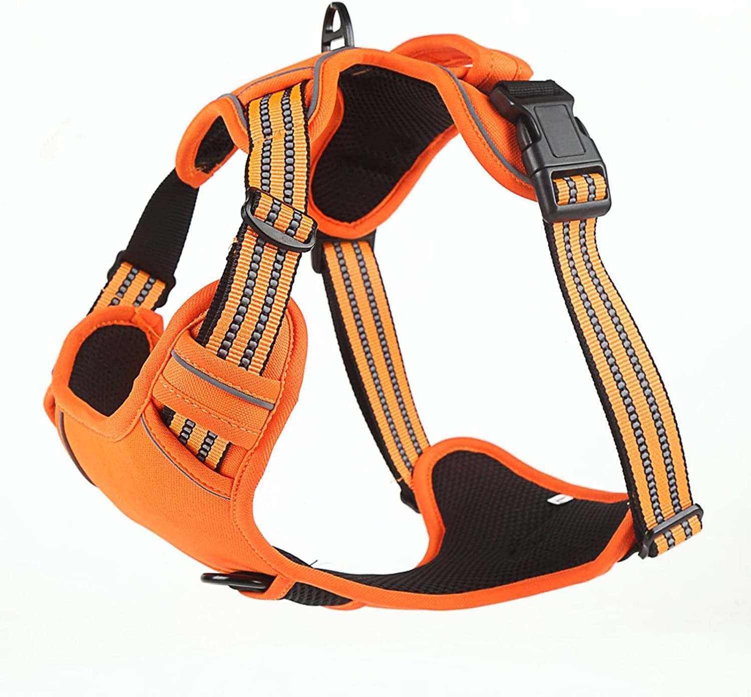 Dog Harness Easy to Put on and Take off Pet Vest Strap Soft and Comfortable Adjustable Universal Reflective Vest Dog Hand Holding Rope Chest Back Animals & Pet Supplies > Pet Supplies > Dog Supplies > Dog Apparel CYGURT   