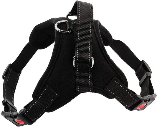 Dog Harness with Handle and Leash Set Pet Training Walking Supplies No-Pull Pet Vest to Prevent Tugging Pulling Choking, Black Animals & Pet Supplies > Pet Supplies > Dog Supplies > Dog Apparel MioCloth Black XLarge 