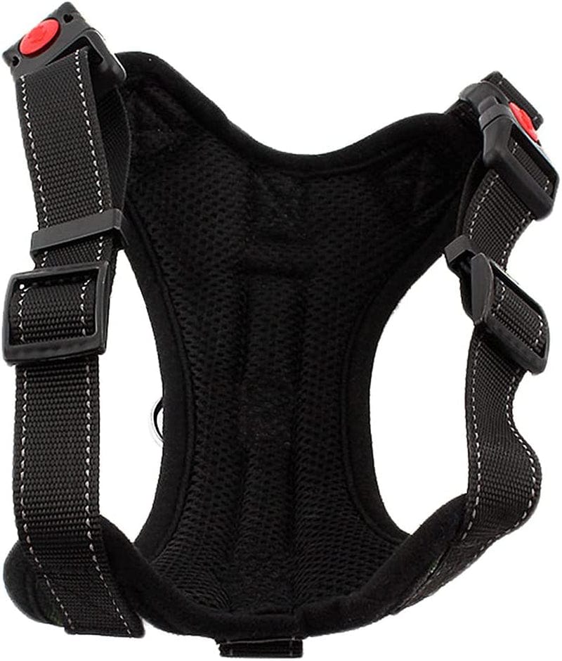 Dog Harness with Handle and Leash Set Pet Training Walking Supplies No-Pull Pet Vest to Prevent Tugging Pulling Choking, Black Animals & Pet Supplies > Pet Supplies > Dog Supplies > Dog Apparel MioCloth   