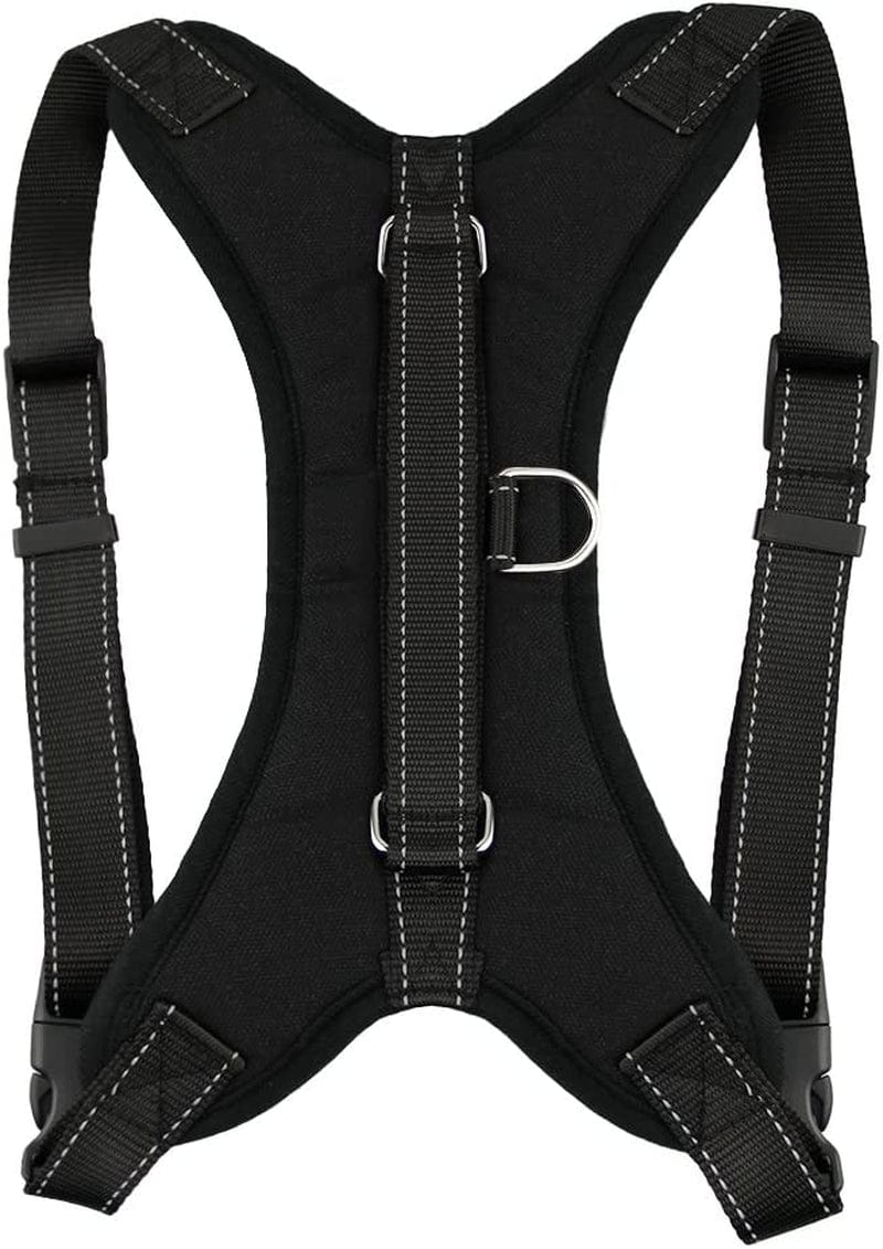 Dog Harness with Handle and Leash Set Pet Training Walking Supplies No-Pull Pet Vest to Prevent Tugging Pulling Choking, Black Animals & Pet Supplies > Pet Supplies > Dog Supplies > Dog Apparel MioCloth   