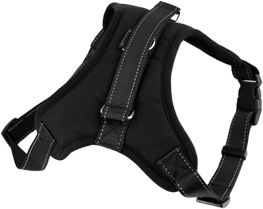 Dog Harness with Handle and Leash Set Pet Training Walking Supplies No-Pull Pet Vest to Prevent Tugging Pulling Choking, Black Animals & Pet Supplies > Pet Supplies > Dog Supplies > Dog Apparel MioCloth   