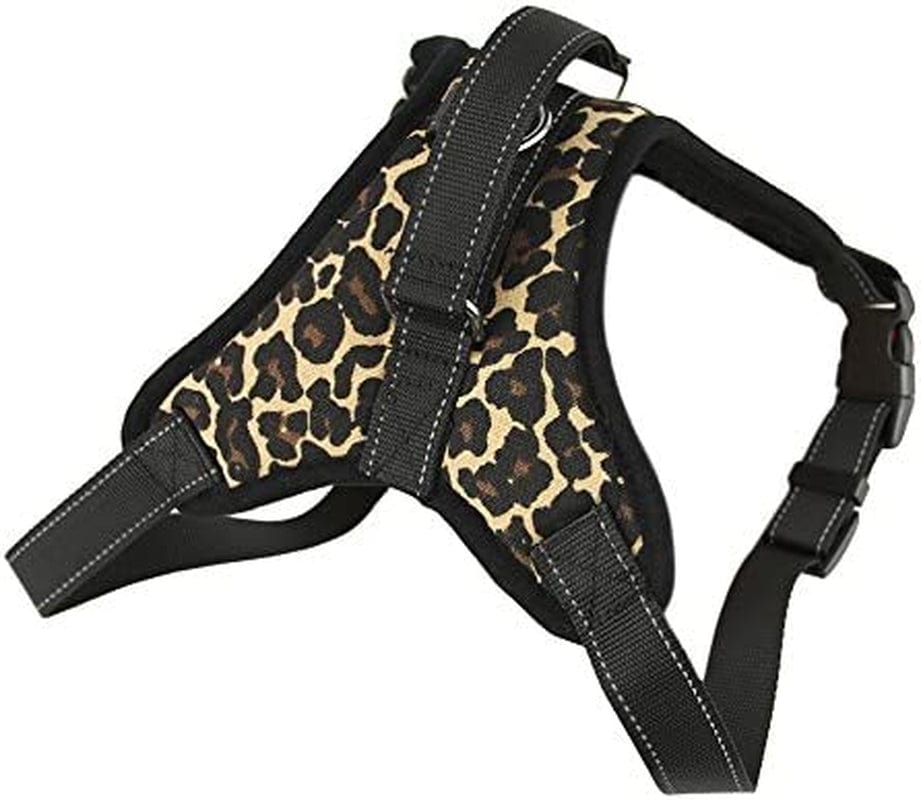 Dog Harness with Handle and Leash Set Pet Training Walking Supplies No-Pull Pet Vest to Prevent Tugging Pulling Choking, Black Animals & Pet Supplies > Pet Supplies > Dog Supplies > Dog Apparel MioCloth Leopard XLarge 