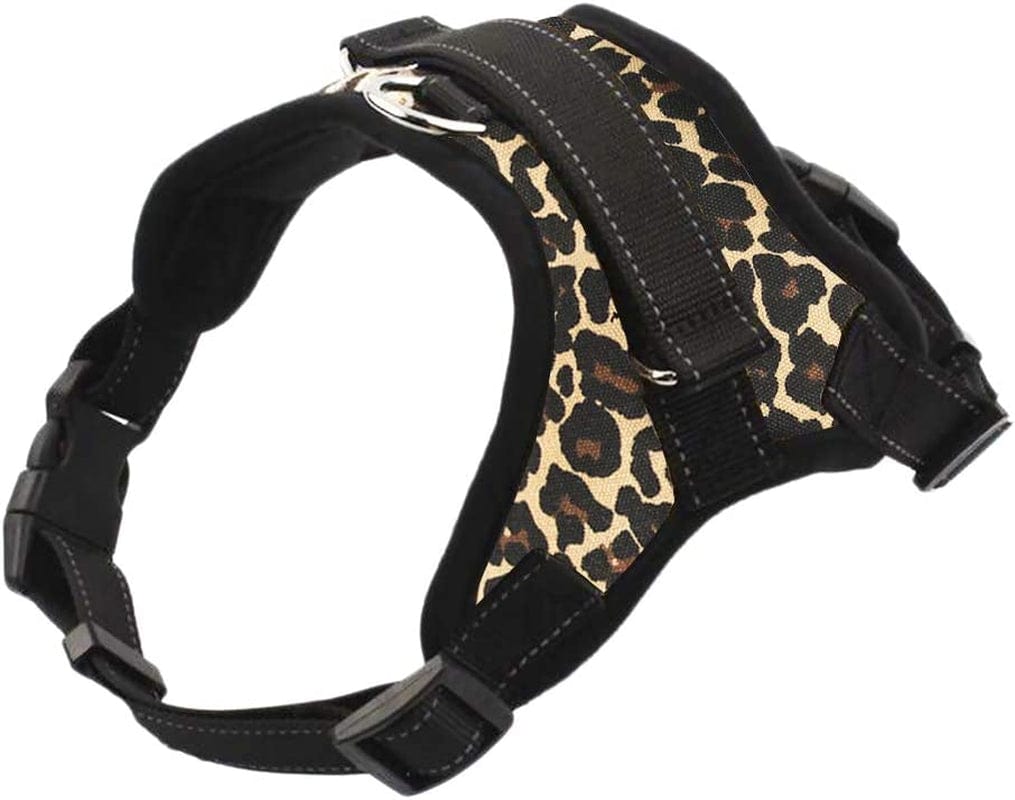 Dog Harness with Handle and Leash Set Pet Training Walking Supplies No-Pull Pet Vest to Prevent Tugging Pulling Choking, Black Animals & Pet Supplies > Pet Supplies > Dog Supplies > Dog Apparel MioCloth Leopard Small 