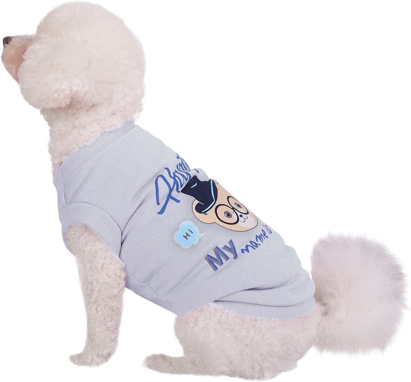 Dog Harnest Boy Pet Vest Pet Printed Dog Pattern Cute Cat Dog Summer Shirt Soft Breathable Apparel Small Breed Sweatshirt Vest Pet Clothes Animals & Pet Supplies > Pet Supplies > Dog Supplies > Dog Apparel HonpraD   