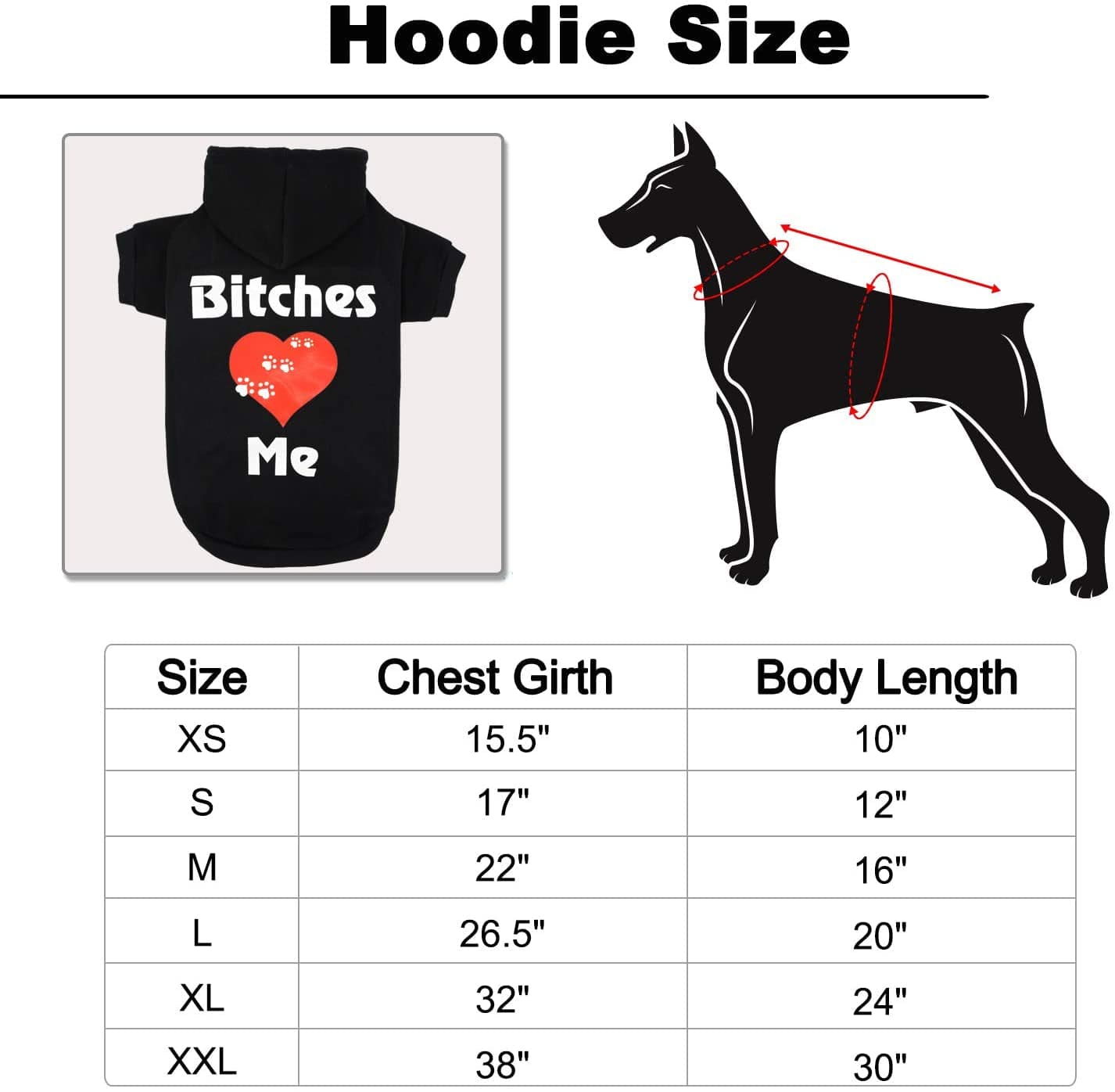 Dog Hoodie for Small to Large Dogs, Cats, Bitches Love Me Pet Warm Clothes Sweatershirt Coat for Cats, Puppies S Animals & Pet Supplies > Pet Supplies > Dog Supplies > Dog Apparel APTPET   