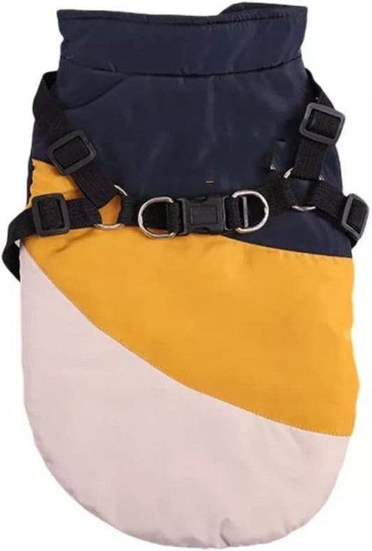 Dog Jackets Winter Cold Weather Dog Coats with Harness Soft Warm Sports Clothes Apparel for Small Medium Large Dogs (Yellow S Code) Animals & Pet Supplies > Pet Supplies > Dog Supplies > Dog Apparel Tomator Yellow S code 