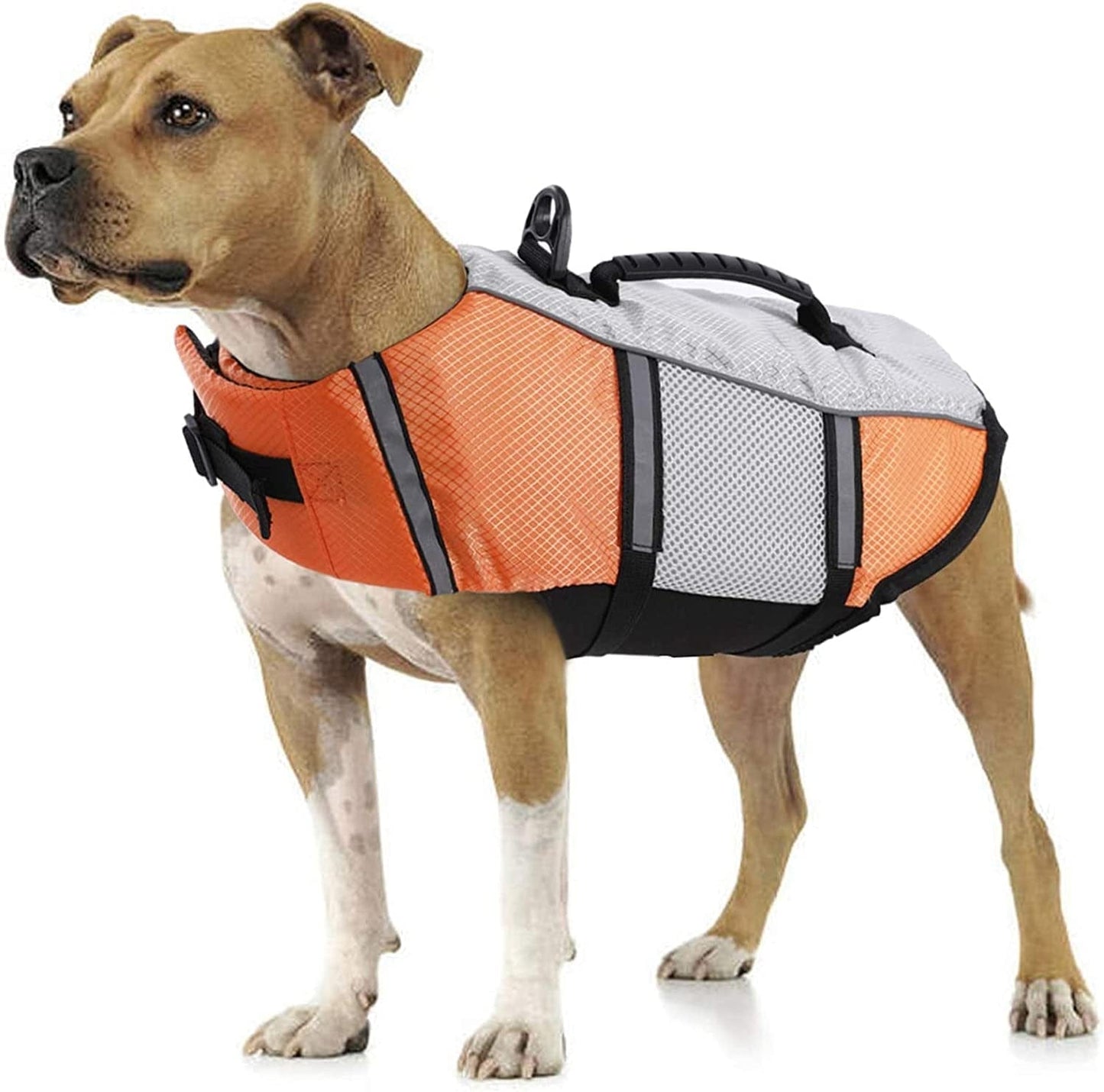 Dog Life Jacket Adjustable Lifesaver Vest Preserver with Rescue Handle –  KOL PET