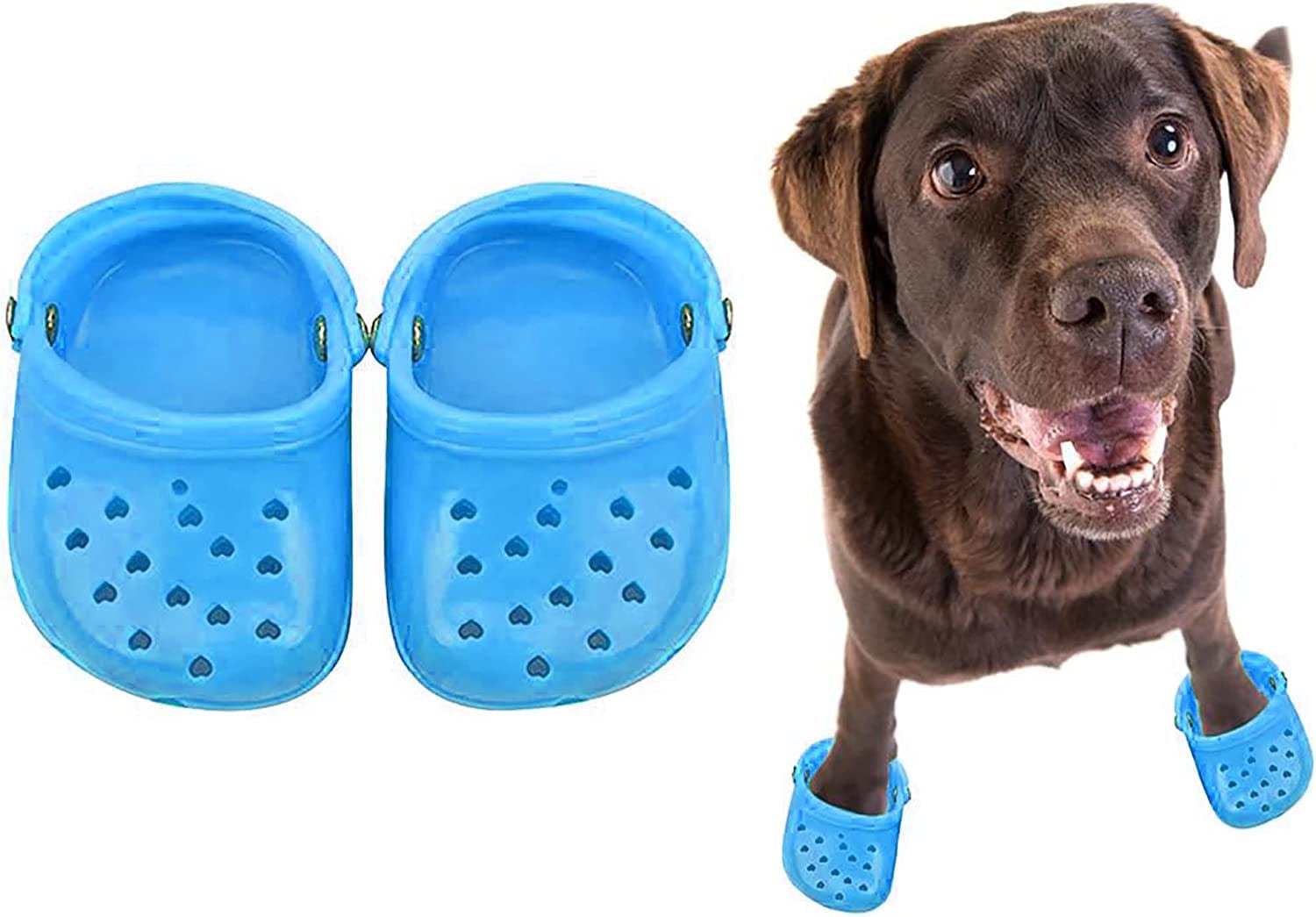 Dog Sandals, 8 Colors Optional, Puppy Shoes Crocs, Pet Sandals for Small Dogs, Pet Lovely Shoes for Taking Photos, Cat Shoes for Summer Blue Animals & Pet Supplies > Pet Supplies > Dog Supplies > Dog Apparel GabeFish   