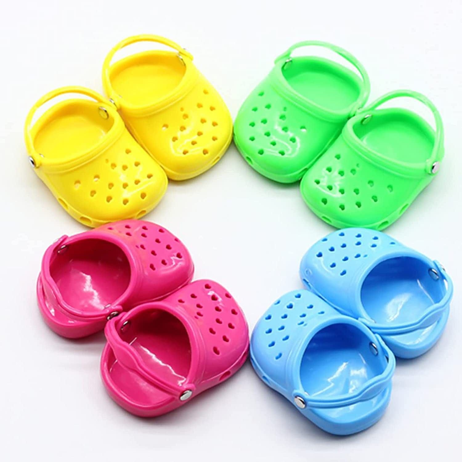 4 PCS Small Dog Crocs, Shoes, Candy Colors Sandals