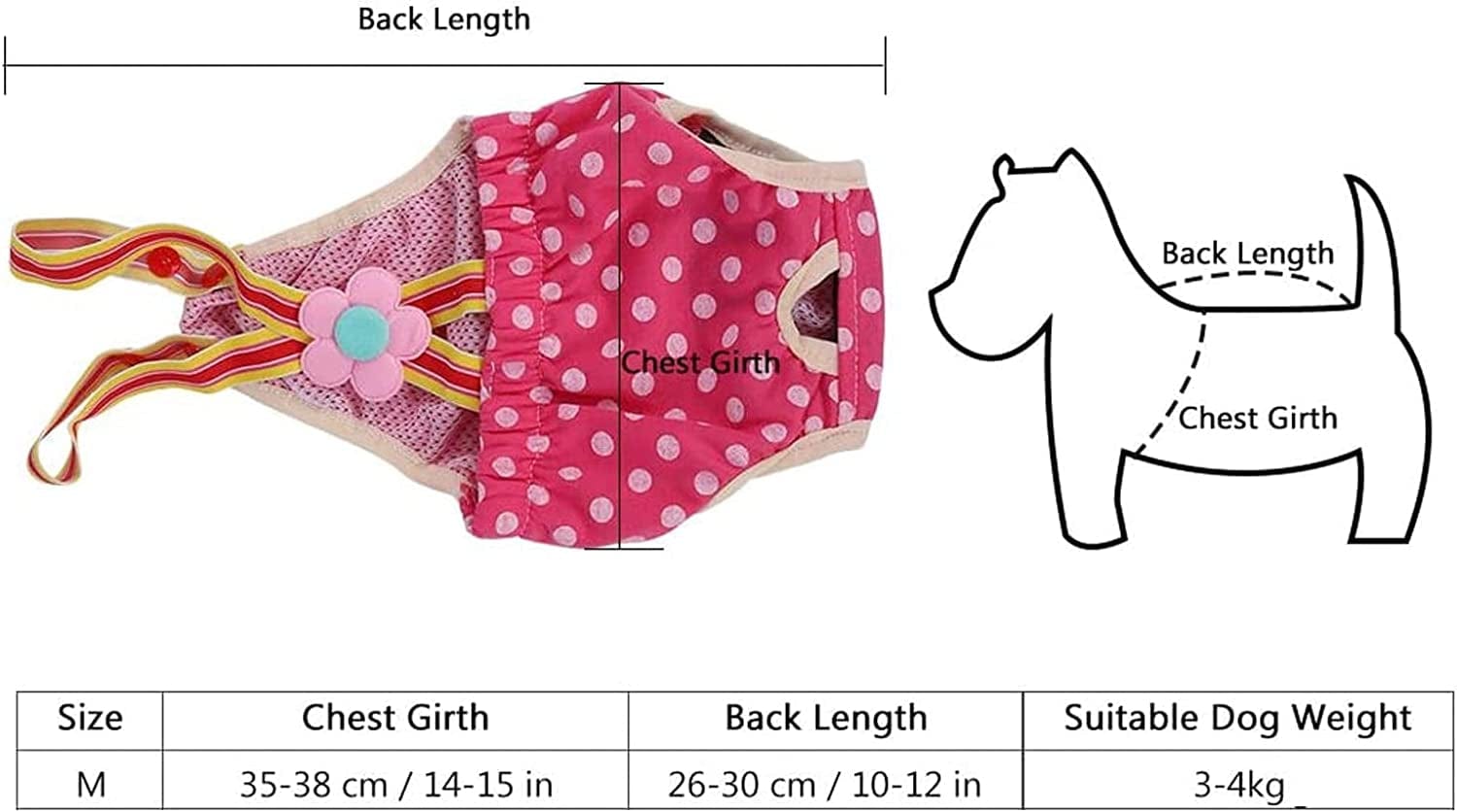 Dog Sanitary Pants 6 Sizes Female Dog Doggy Puppy Diaper Nappy Physio   KOL PET