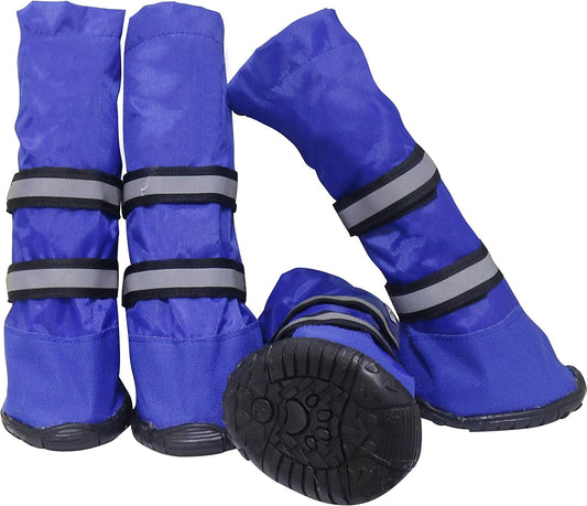 Dog Shoes,Besuntek Waterproof Dog Boots Paw Protector Medium and Large Dogs with Warm Lining Nonslip Rubber Sole for Snow Winter (Blue, XS) Animals & Pet Supplies > Pet Supplies > Dog Supplies > Dog Apparel BESUNTEK Blue XS 