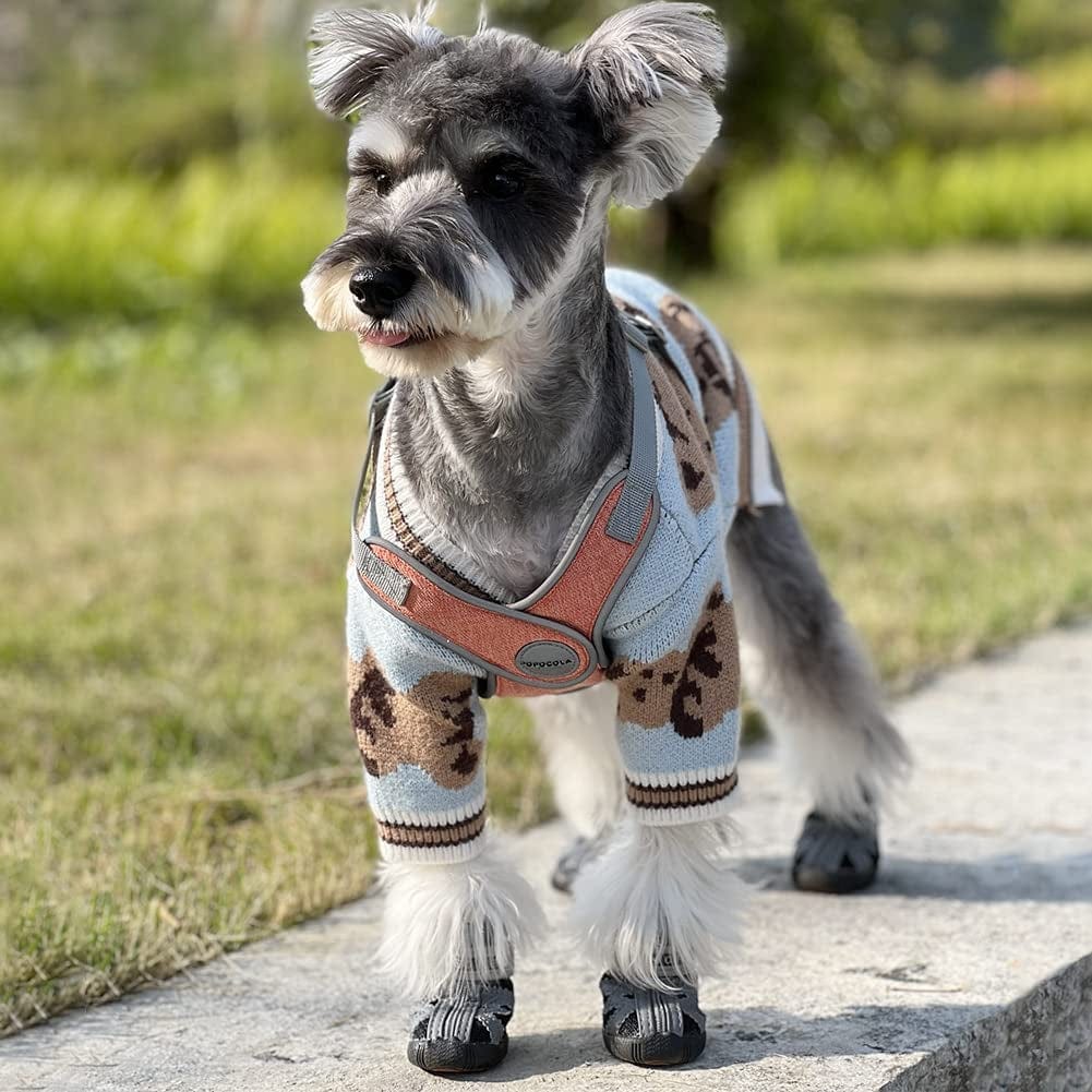 Dog Shoes,Breathable Mesh Dog Shoes for Small Dogs,Dog Booties with Reflective Rugged Anti-Slip Sole and Zipper Puppy Shoes for Hot Pavement Winter Snow 4Pcs(Gx01-Black-Size3) Animals & Pet Supplies > Pet Supplies > Dog Supplies > Dog Apparel Kukaster Pet   