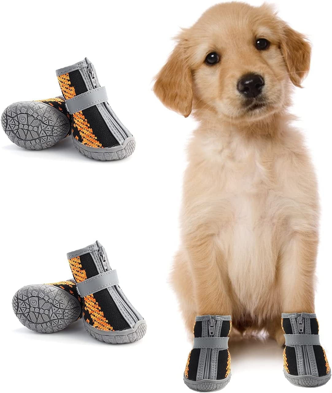 Dog Shoes for Hot Pavement Hardwood Floors, Breathable Dog Boots