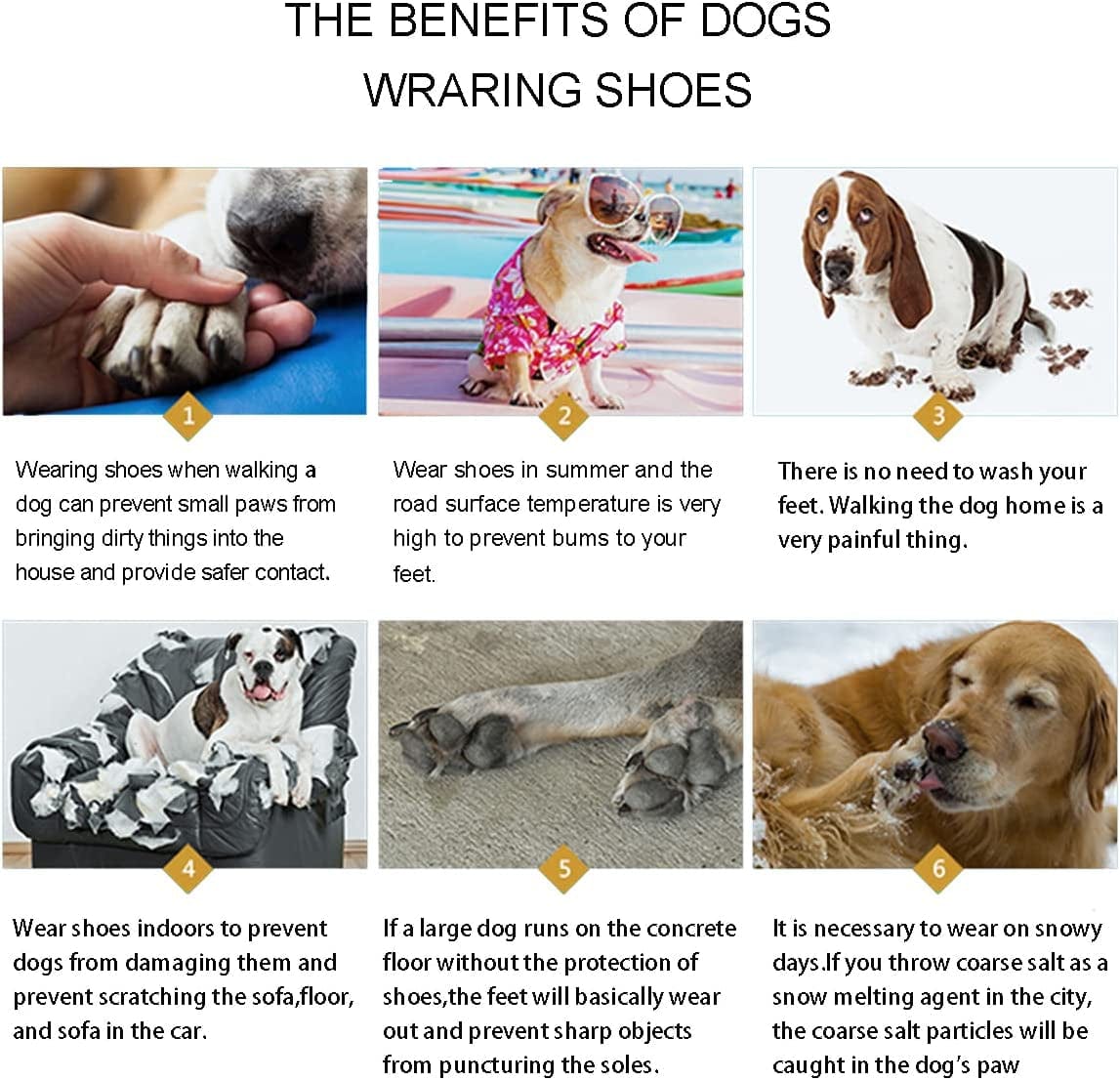 Dog Shoes for Hot Pavement Summer, Hiking Shoes for Hardwood Floors for Small Medium Large Dog Animals & Pet Supplies > Pet Supplies > Dog Supplies > Dog Apparel dudulyu   