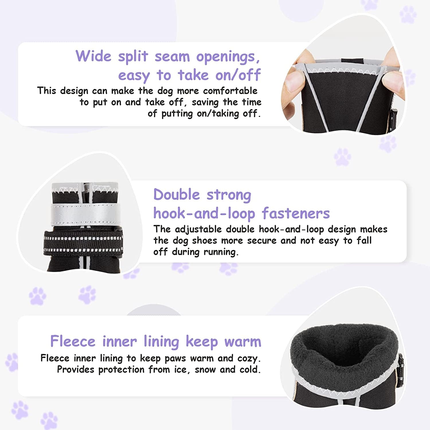 Dog Shoes for Large Dogs Dog Boots for Hot Pavement Waterproof Puppy Snow Shoes Paw Protector for Hiking with Reflective Straps Pet Dog Booties for Hiking 4PCS Animals & Pet Supplies > Pet Supplies > Dog Supplies > Dog Apparel KEIYALOE   